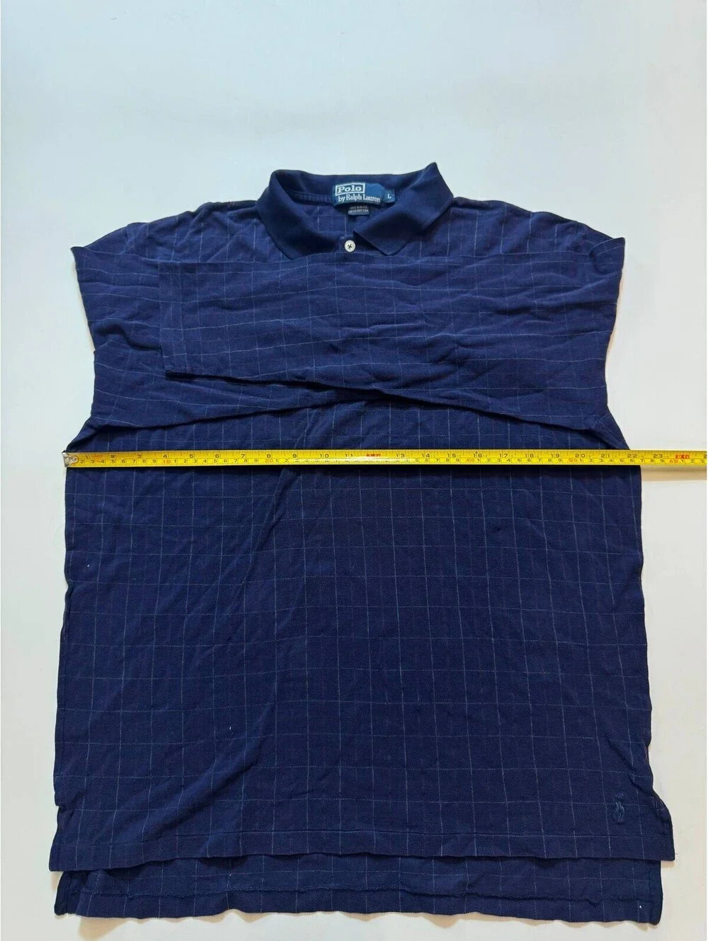 Polo Ralph Lauren Lot of 2 Mens Cotton Shirt Size L Blue Long Sleeve Pre-Owned